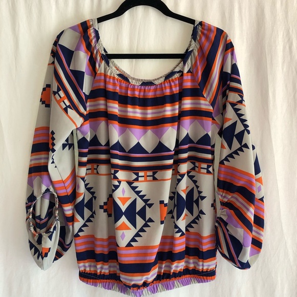 Se Sang Multicolor Aztec Blouse - Picture 3 of 6